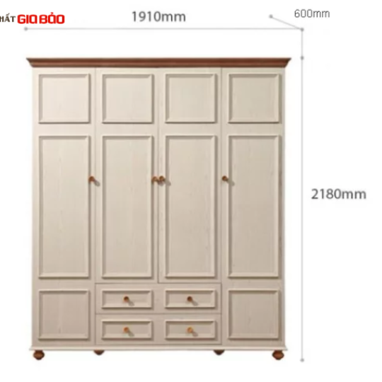 TỦ ĐỰNG QUẦN ÁO PHONG CÁCH THANH LỊCH CHO GIA ĐÌNH GB-5568