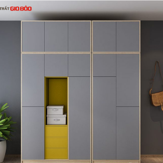 TỦ ĐỰNG QUẦN ÁO THIẾT KẾ ĐẸP KIỂU DÁNG NHỎ GỌN GB-5576