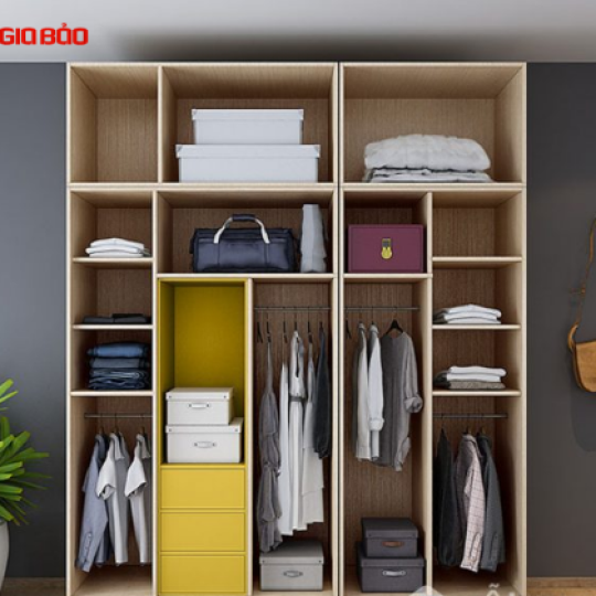 TỦ ĐỰNG QUẦN ÁO THIẾT KẾ ĐẸP KIỂU DÁNG NHỎ GỌN GB-5576