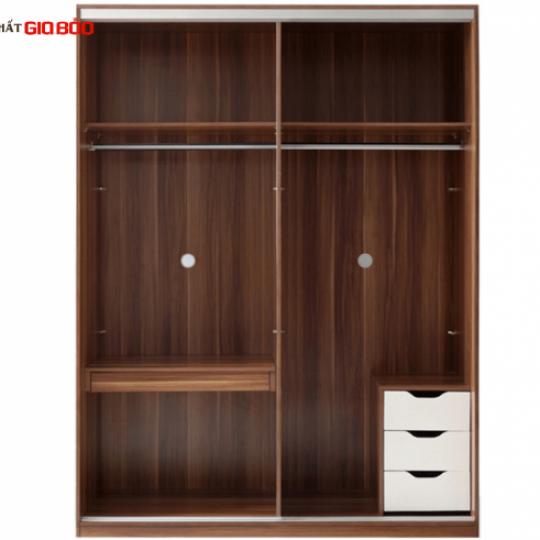 TỦ QUẦN ÁO CỬA LÙA PHONG CÁCH THIẾT KẾ THANH LỊCH GB-5476