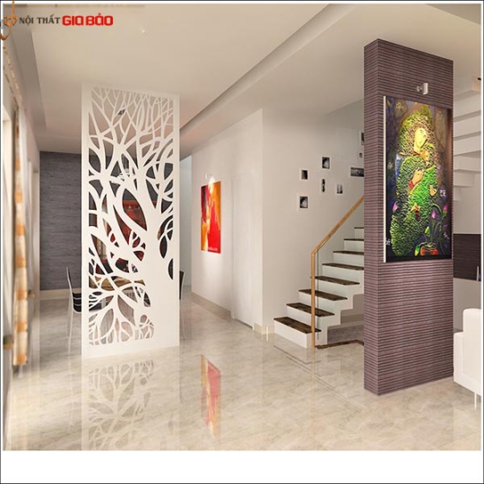 VÁCH NGĂN GỖ PHÒNG KHÁCH ĐẸP GHO-510