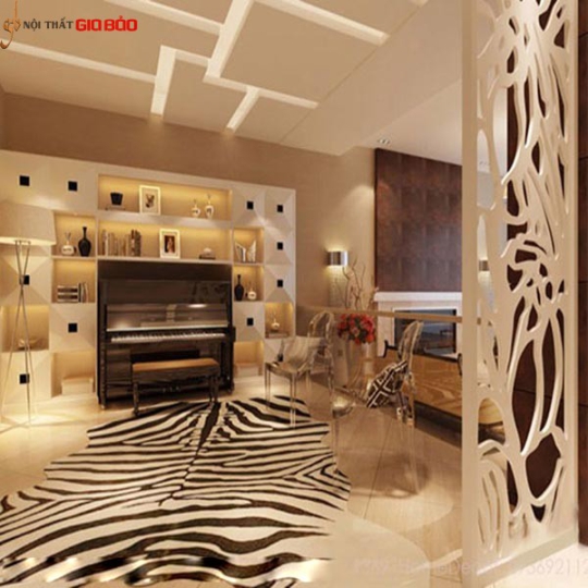 VÁCH NGĂN GỖ TRANG TRÍ PHÒNG KHÁCH ĐẸP GHO-523