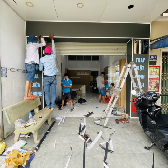 Hình ảnh thi công Showroom, Shop