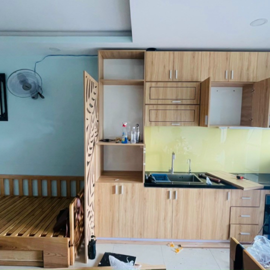 Hình ảnh thi công nội thất phòng bếp