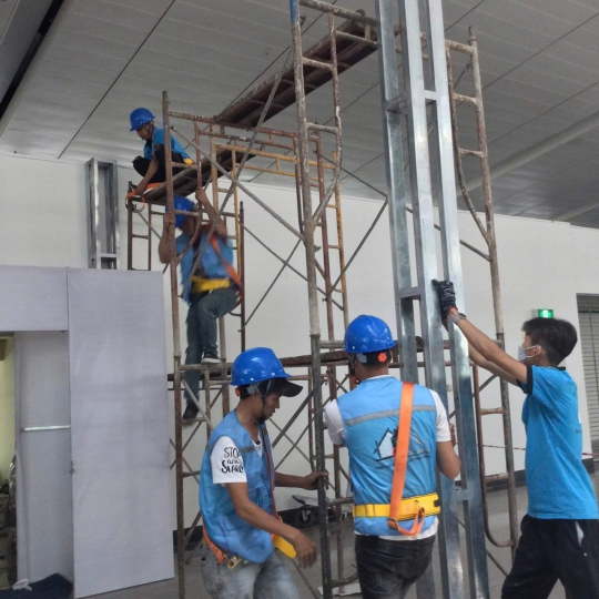Hình ảnh thi công thực tế tại Gia Bảo
