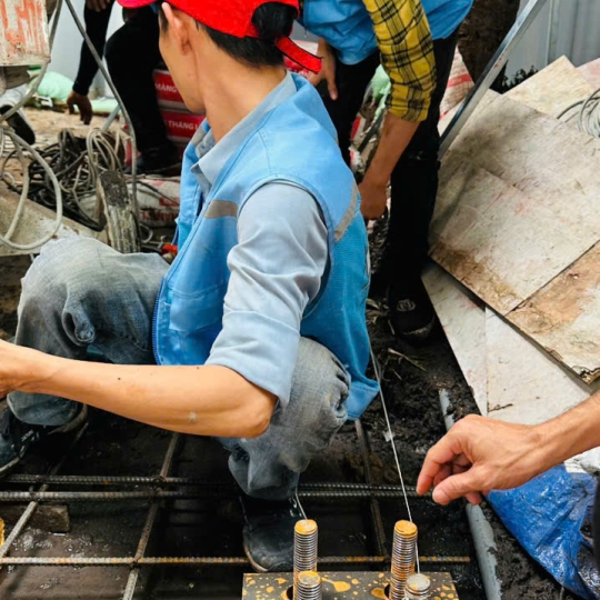 Hình ảnh thi công thực tế tại Gia Bảo