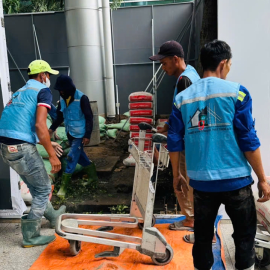 Hình ảnh thi công thực tế tại Gia Bảo