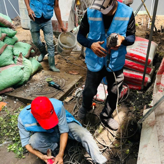 Hình ảnh thi công thực tế tại Gia Bảo