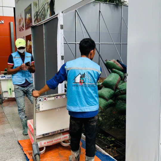 Hình ảnh thi công thực tế tại Gia Bảo